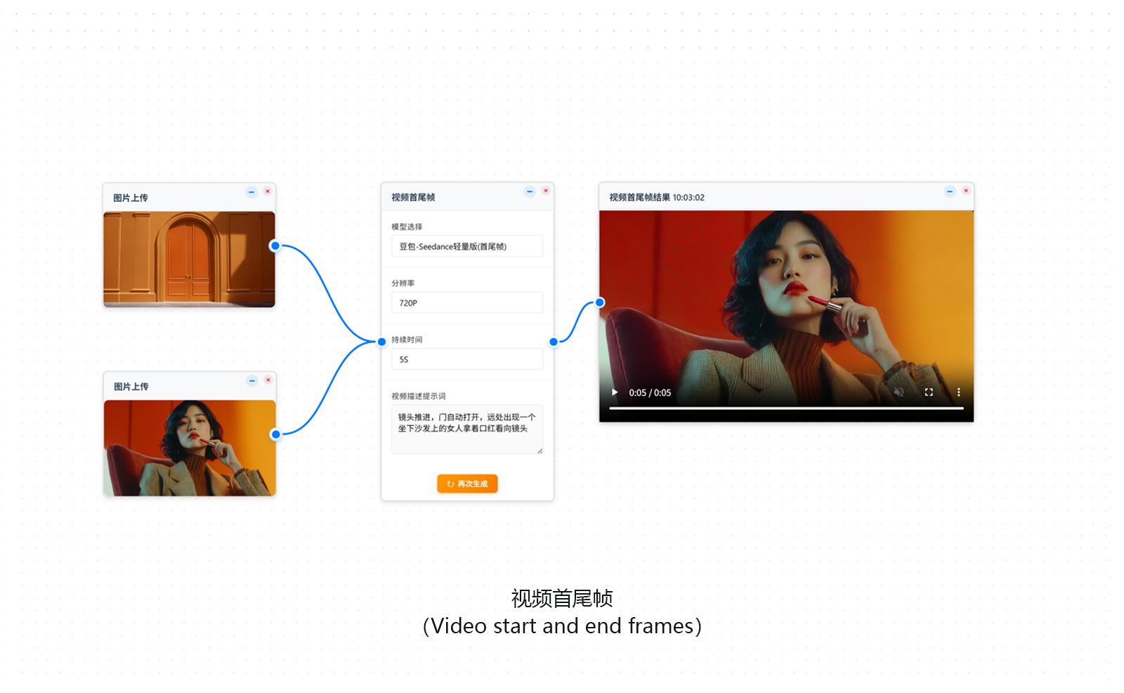 视频首尾帧功能